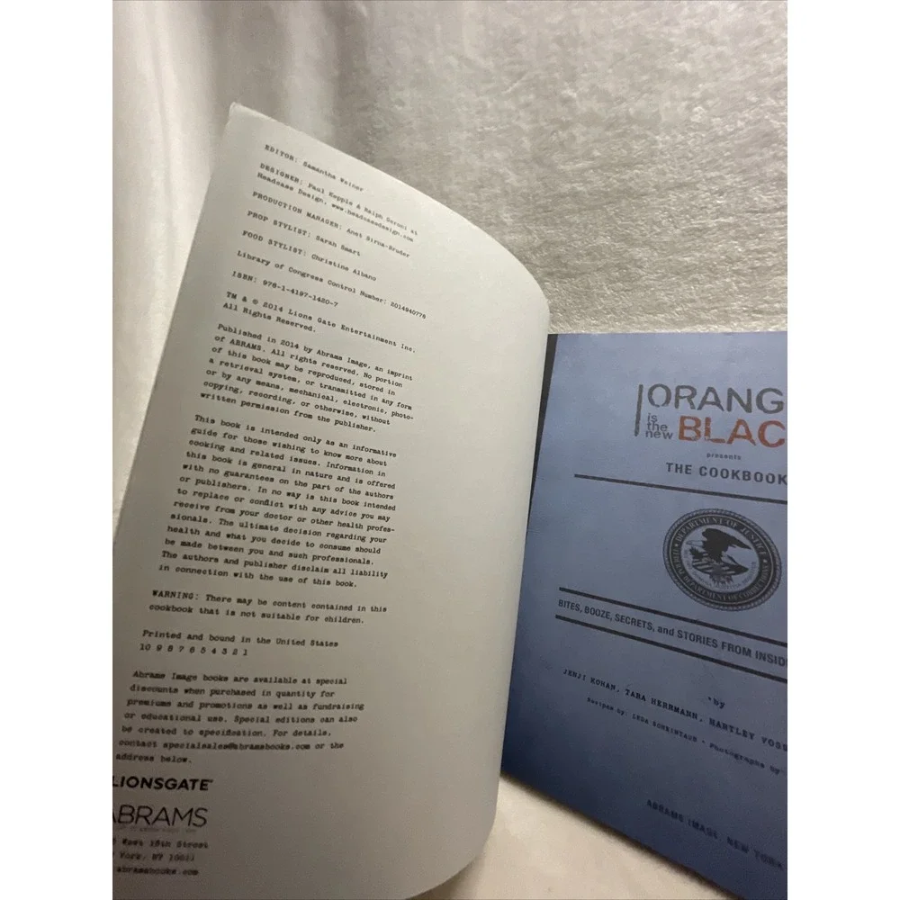 Orange is the‎ New Black Cookbook Bites Booze Secrets Stories Recipes